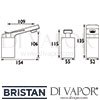Bristan Alp 2 Hole Bath Filler Dimensions